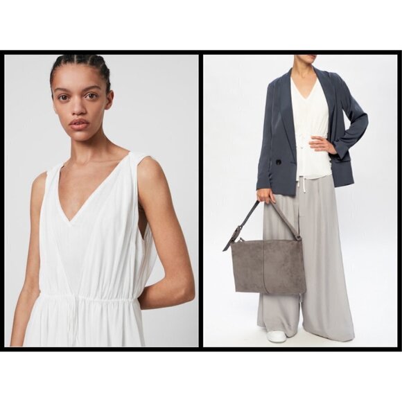 💕ALLSAINTS💕 Celeste Sleeveless Peplum Top M NWT - Picture 2 of 10